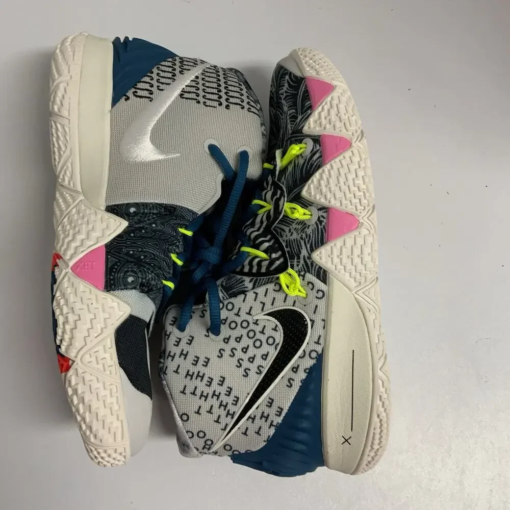Nike Kybrid S2 GS What The Neon CV0097 002 Size 4.5 Kids Kyrie Basketball Shoes